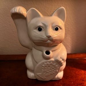 Lucky cat Maneki cocktail mug-Adorable- Great pre-owned-Ceramic-